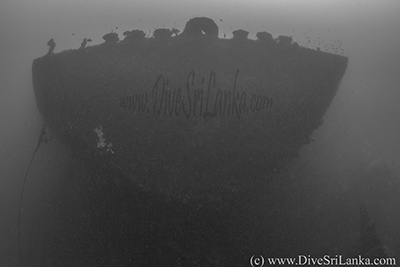 Stern of the Chief Dragon wreck Colombo